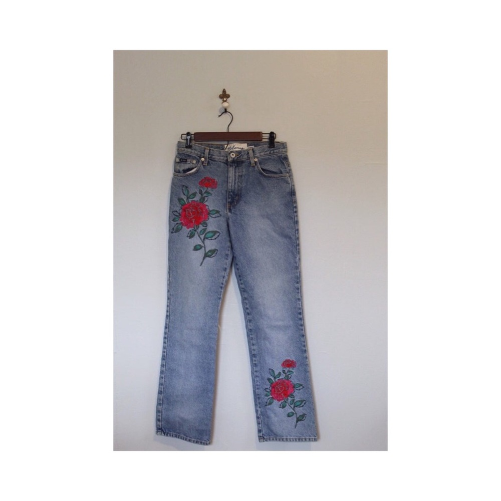 Vintage Rose Embridered Jeans